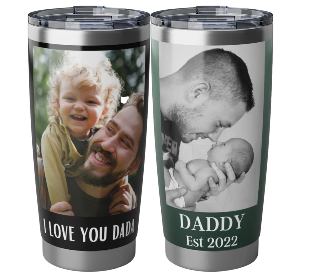 Personalized Photo Tumbler First Fathers Day Gifts For Dad Personalized Dad Tumbler Fathers Day Gift New Dad Gifts
